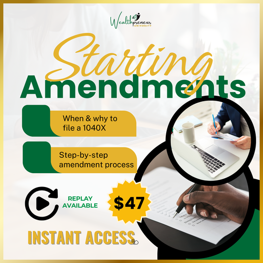 Starting an Amendment
