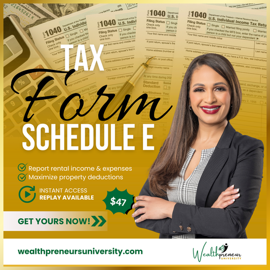 Tax Form Schedule E