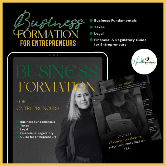 BUSINESS FORMATION FOR ENTREPRENEURS