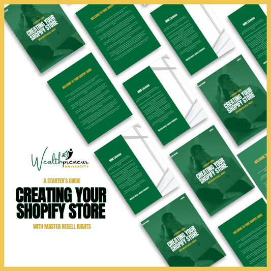 Start your Shopify Store - Fully Editable in Canva with MRR!